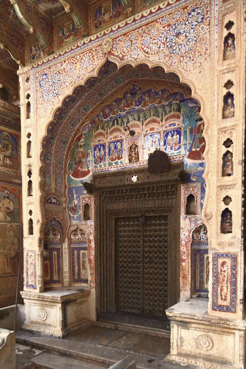 The scale and ornamentation of the entrance doorway was often a measure of the family’s social and economic status as also the number of courtyards in the haveli