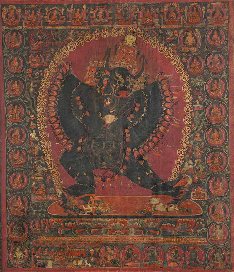 Dorje Jigje, 15th century, Narthang, Tsang (South-Central Tibet), tradition: Sakya, pigments on cloth. All images courtesy of the Museo Nazionale d’Arte Orientale - Giuseppe Tucci, Rome, unless otherwise indicated