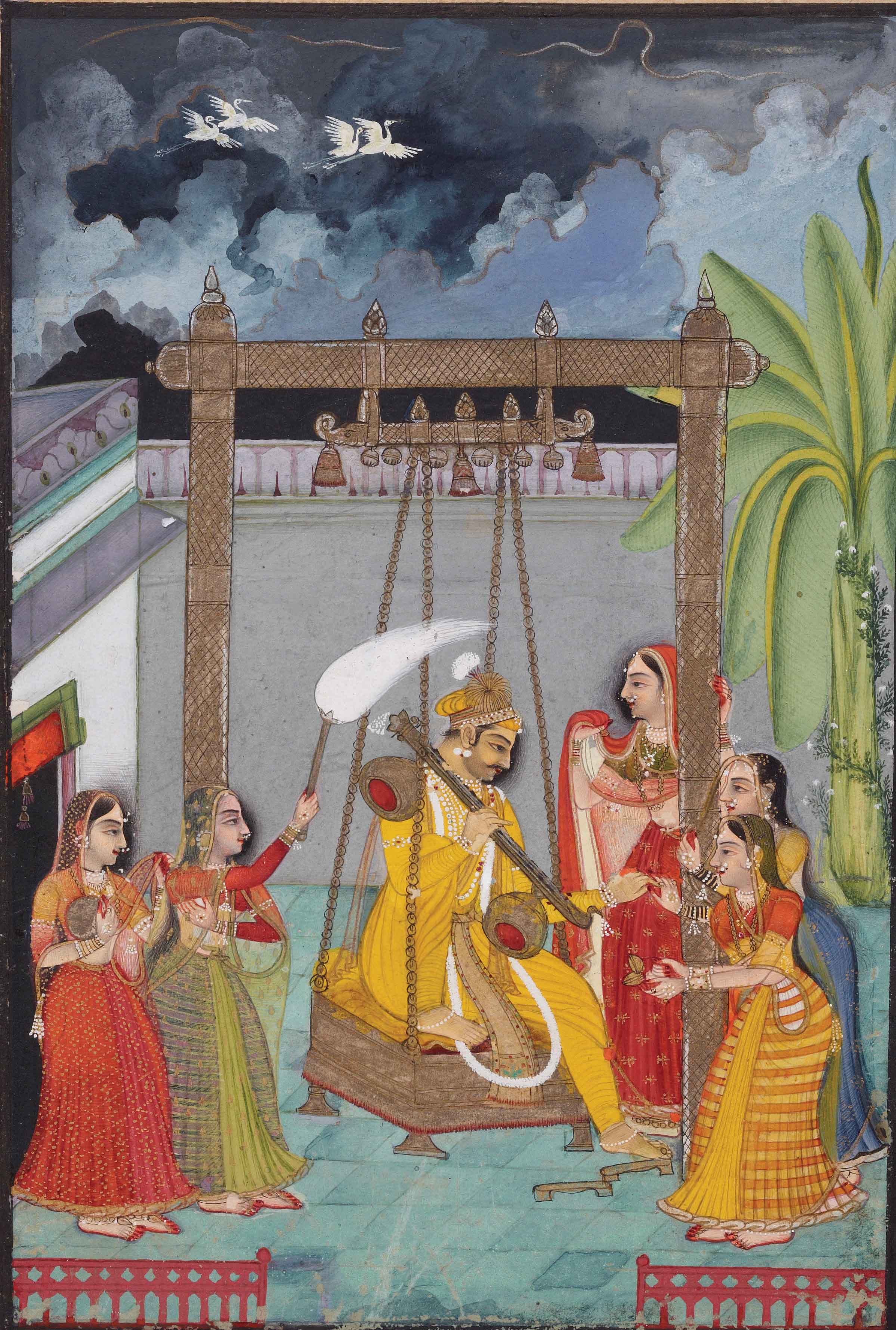 Fig-2-close-up-Raga-Hindol Ragamala Paintings from India